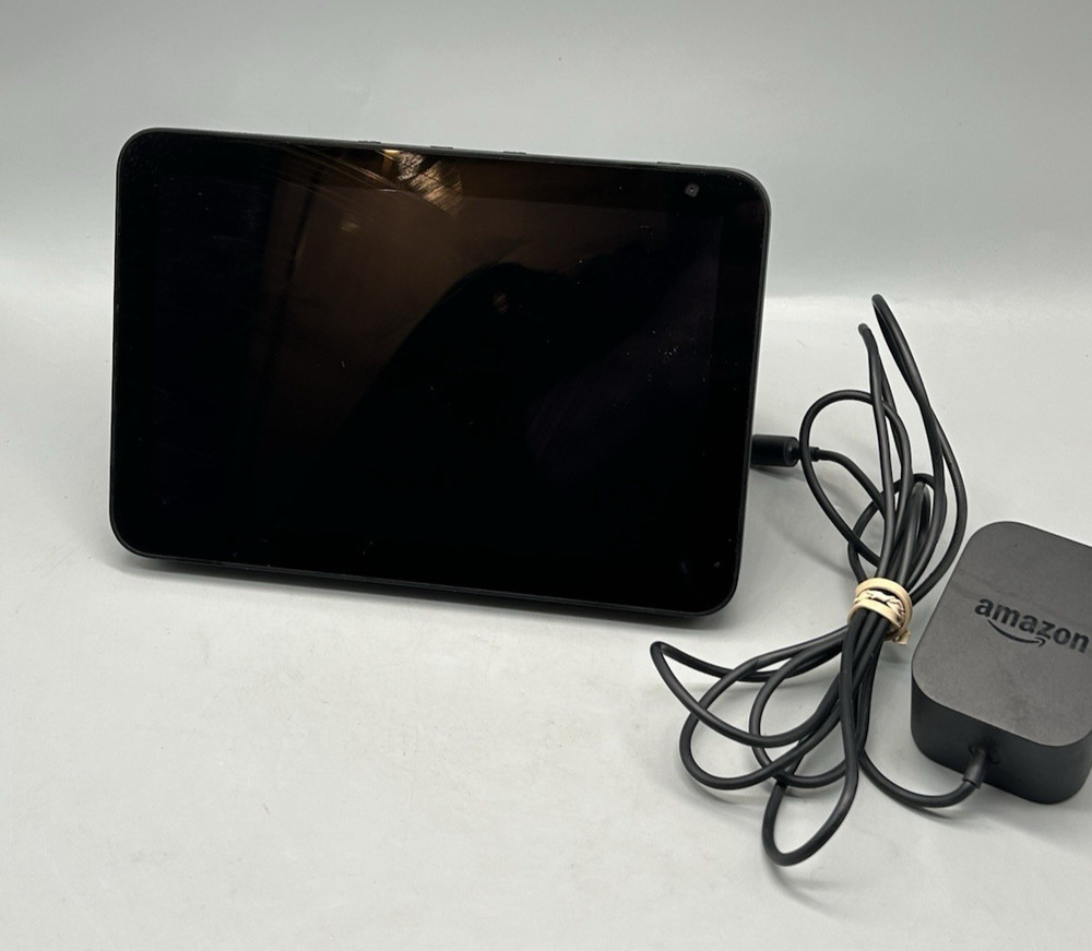 Amazon Echo Show 8 Smart Display (1st Gen) - Charcoal Black - Tested