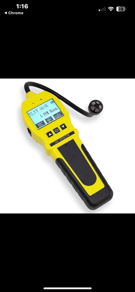 Gas Leak Detector with hard case FORENSICS DETECTOR FD-90E