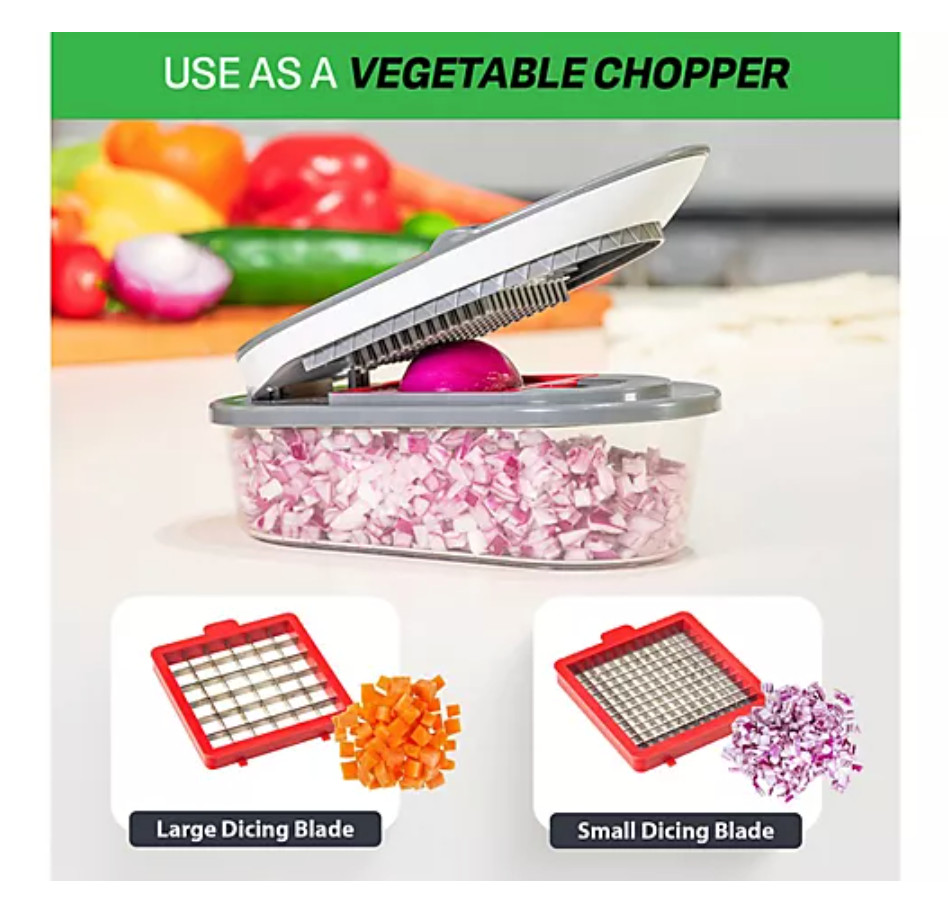Chopzilla Multi-Function Food Chopper - 4 Interchangeable Cuts