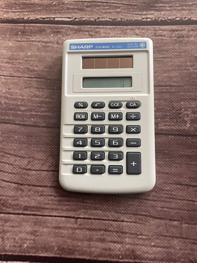 Sharp Elsi Mate EL-243 Solar Cell Calculator