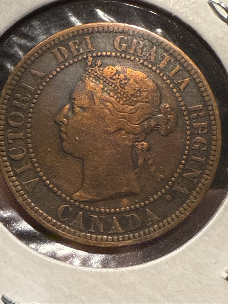 1893 Canada One Cent CH Beautiful Toned Brown