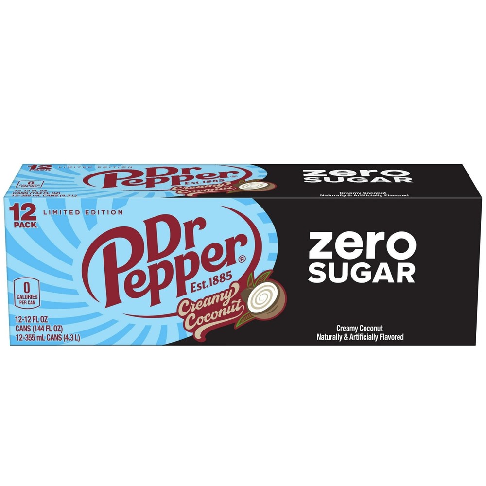 *2 Pack* Dr Pepper Creamy Coconut Zero Sugar LIMITED EDITION