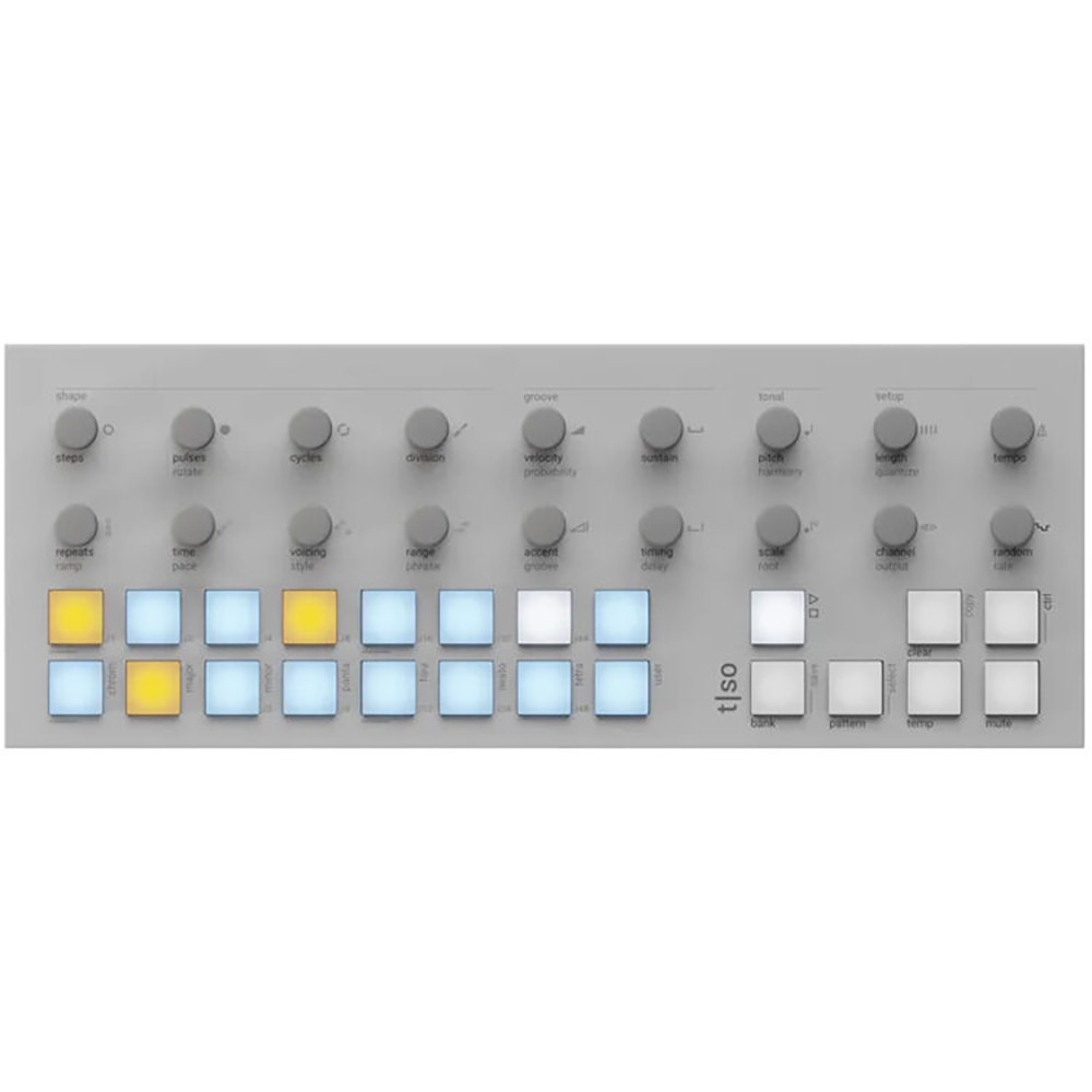 Torso Electronics T-1 Algorithmic Sequencer (White) w/ Carry Case Bundle