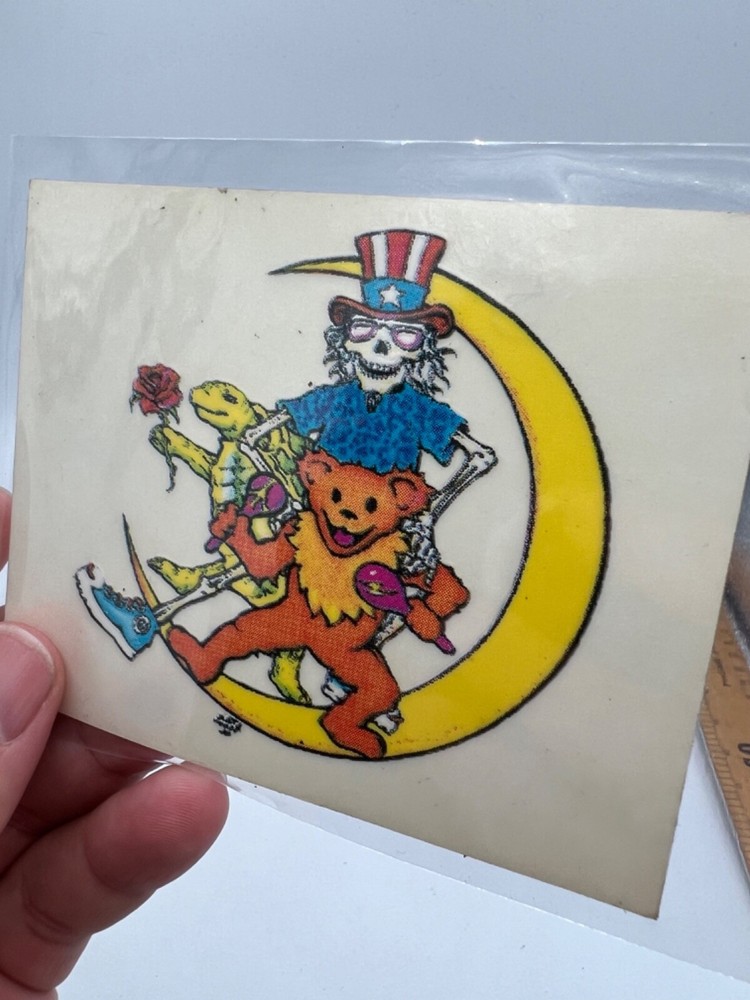 Vintage Grateful Dead Psychedelic Hippy Art Window Sticker Decal Bundle Lot 4pc.