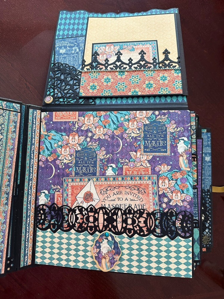 Handmade Album Using Graphic 45 Midnight Masquerade