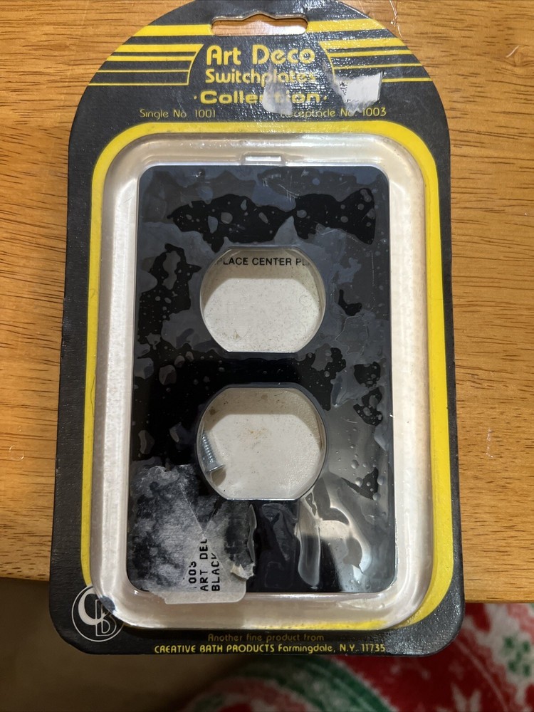 Vintage Switch Plate Art Deco