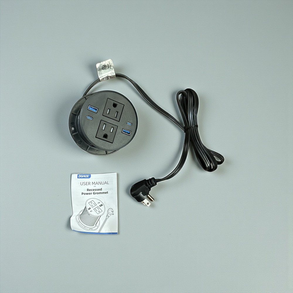 Recessed Desk Adapter - Universal Mounting Solution for Workspace Equipment