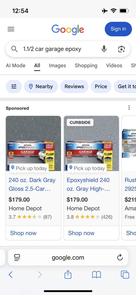 Rust-Oleum Epoxyshield Floor Coating Kit