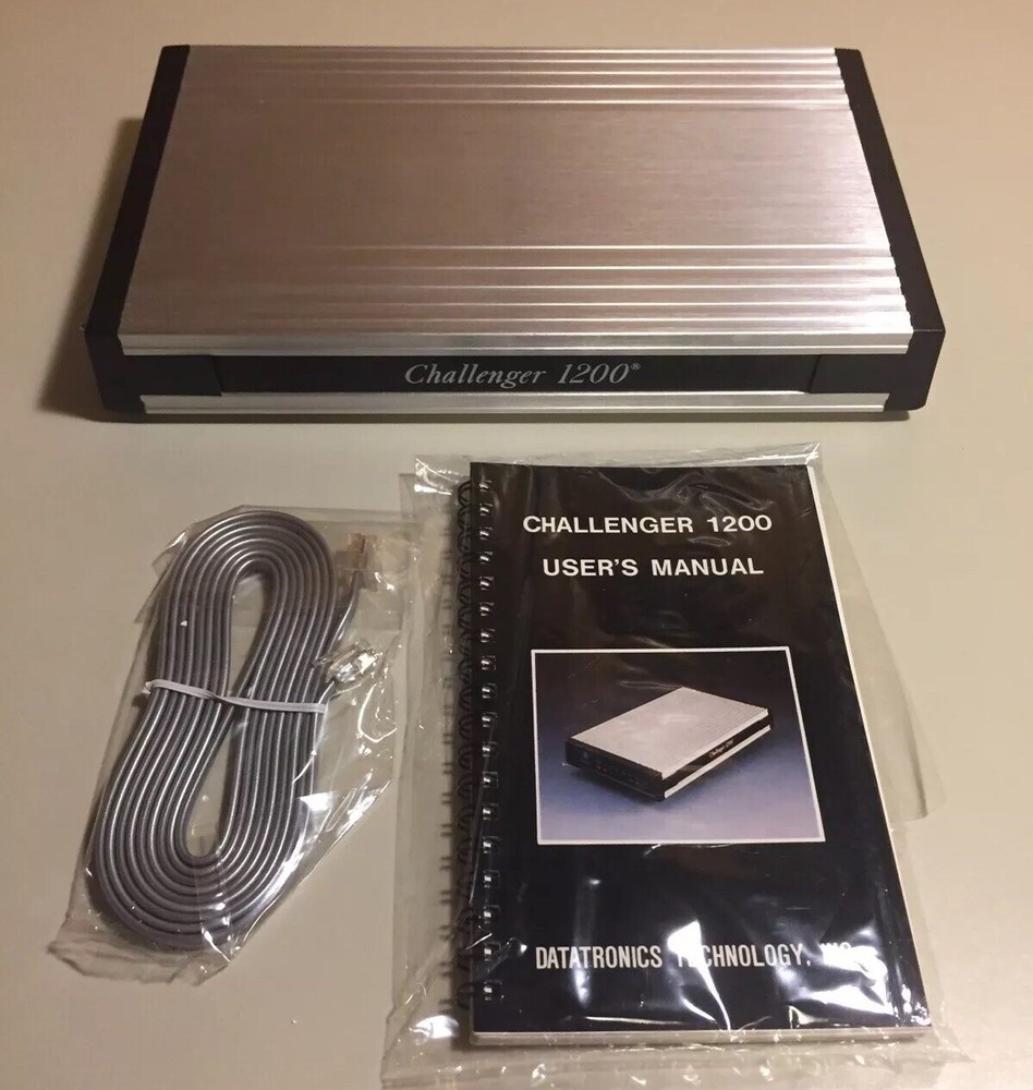 Vintage Datatronics Technology Modem Challenger 1200 Complete In Box
