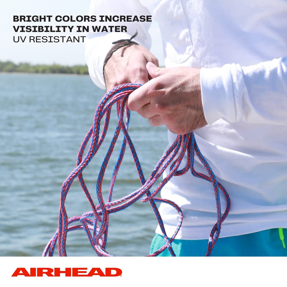 Airhead Water Ski Rope with Rubber Handle, 1 Section, 75-Feet