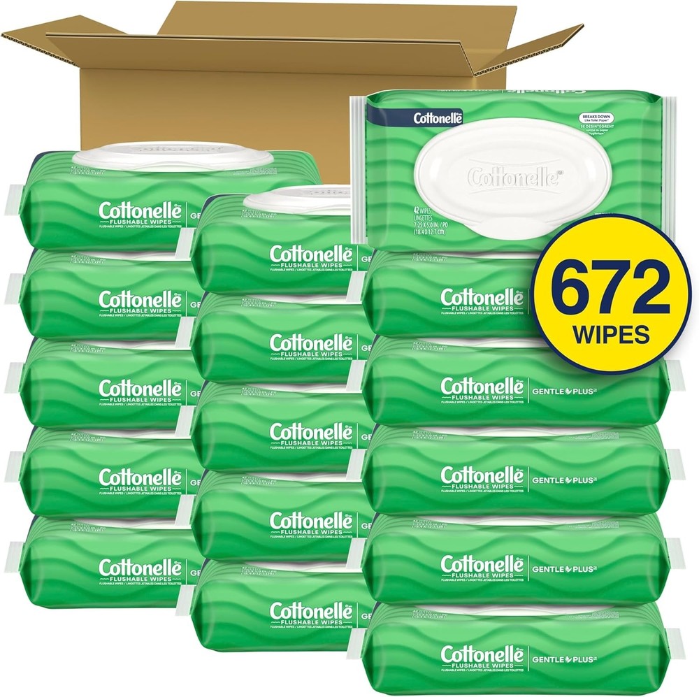 Aloe Flushable Wet Wipes Pack