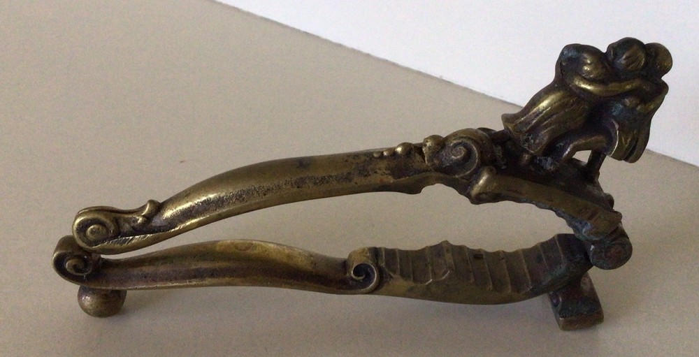Vintage SOLID BRASS NUTCRACKER ~ Made In England