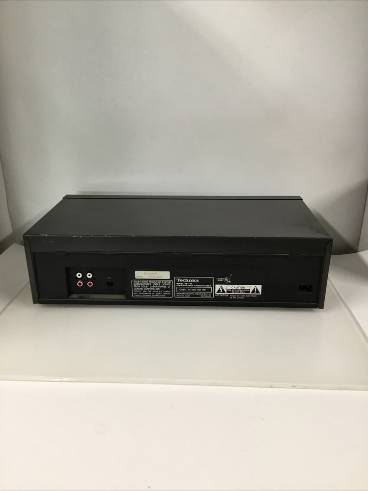 Technics Stereo Double Cassette Deck Player RS-T19 - Tested Working READ DESC!