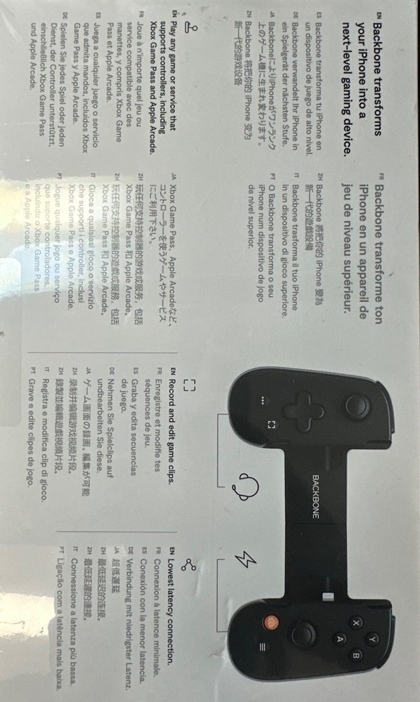 Backbone One (Lightning) - Mobile Gaming Controller for iPhone - Black