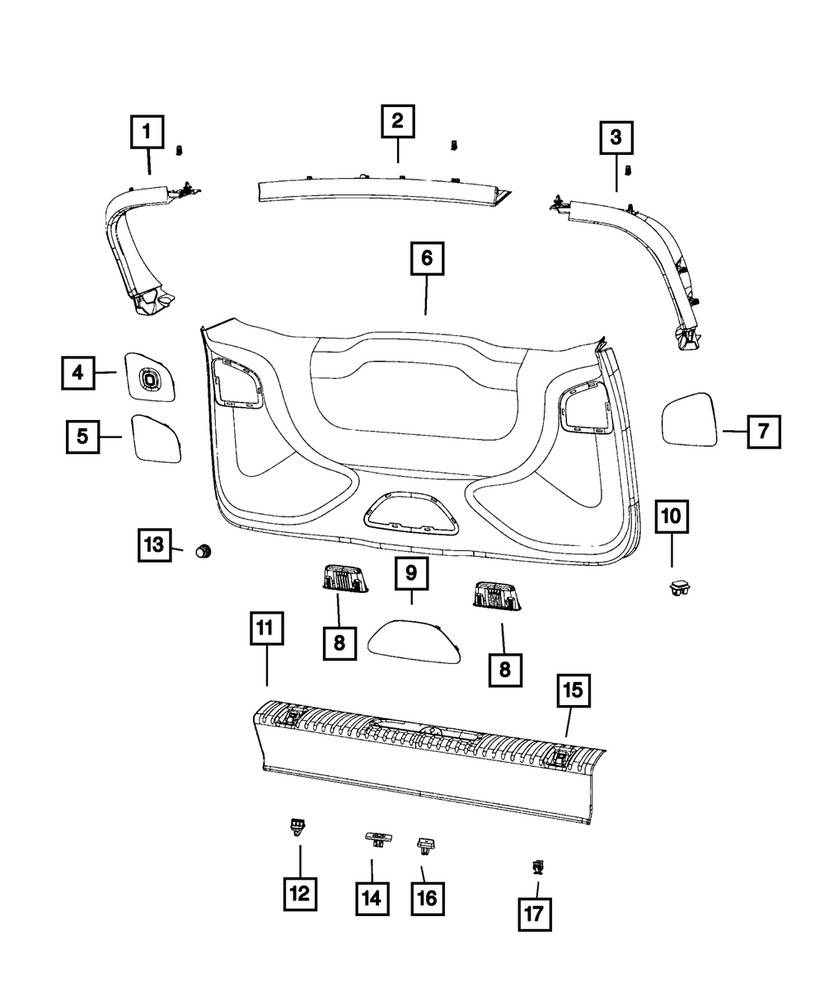 Genuine Mopar Clip 06511829AA