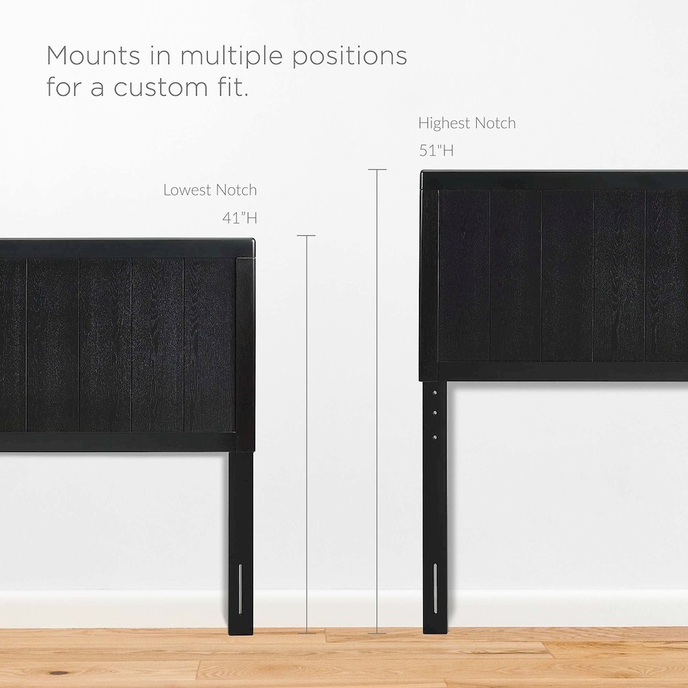 Robbie Wood Full Headboard