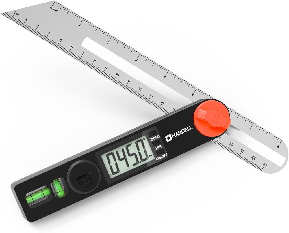Digital Angle Finder 8" 230Mm T-Bevel Protractor Ruler Horizontal Vertical Large