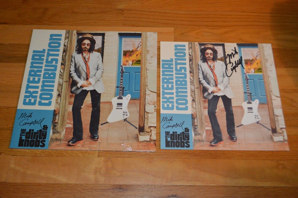 Dirty Knobs ~ Mike Campbell Autographed "External Combustion" Vinyl LP with COA