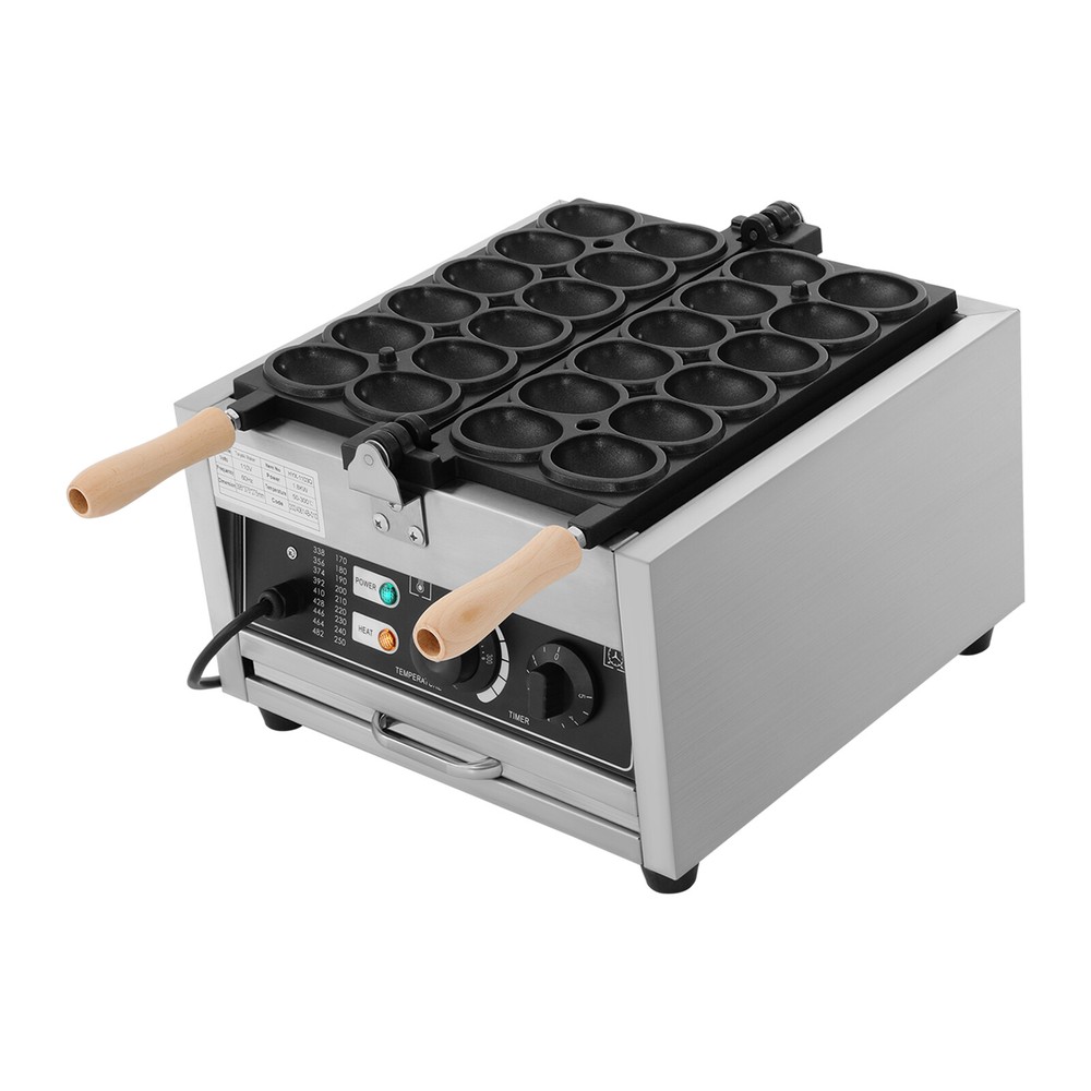 Electric Waffle Maker Machine 12-grid Mini Pancake Maker Muffin Baker 1800W