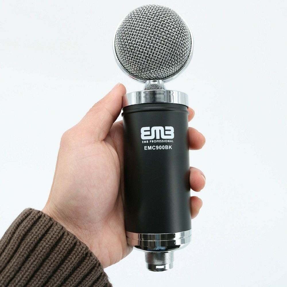 EMC900 Multi-Pattern Large Diaphragm Condenser Project Studio Microphone Black