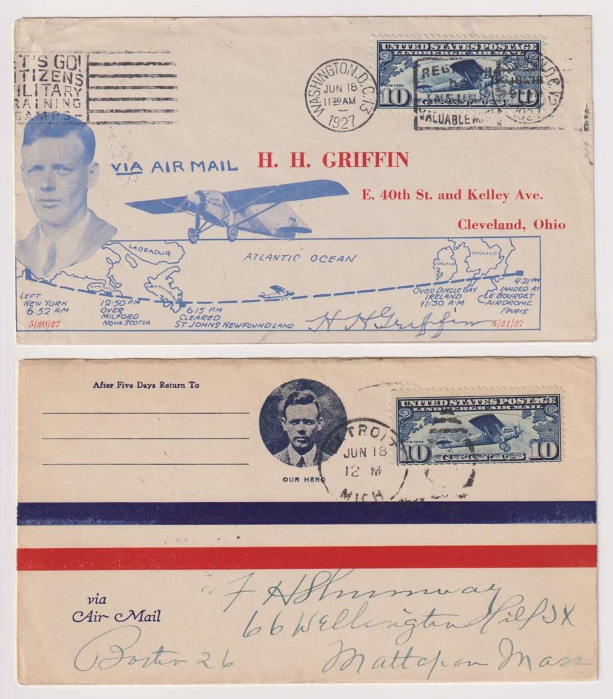 E4668: (10) US #C10 FDC, Cachets; Brookman: $1350
