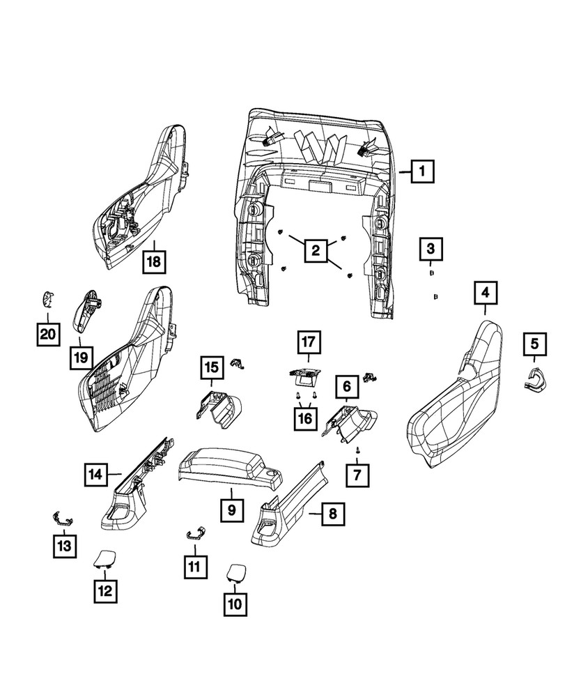 Genuine Mopar Seat Screw 68477908AA