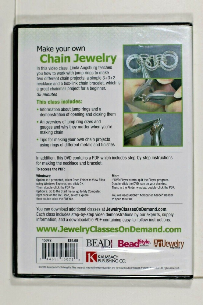 Make Own Jewelry Classes On Demand DVD-ROM (For Computers Only) Windows & Mac