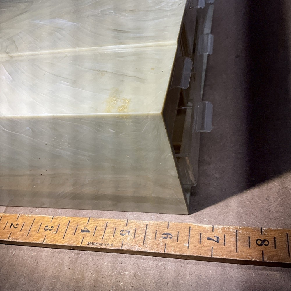 Retro 70s Akro-Mils Avocado Plastic 6 Drawer Bits & Bobs Storage Organizer Chic