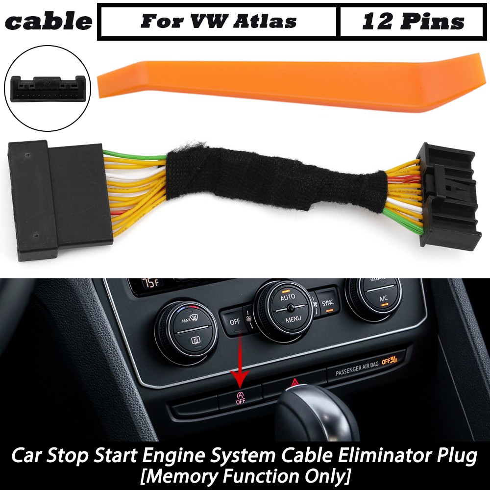 Automatic Stop Start Engine System Cable Plug Eliminator With Tool For VW Atlas