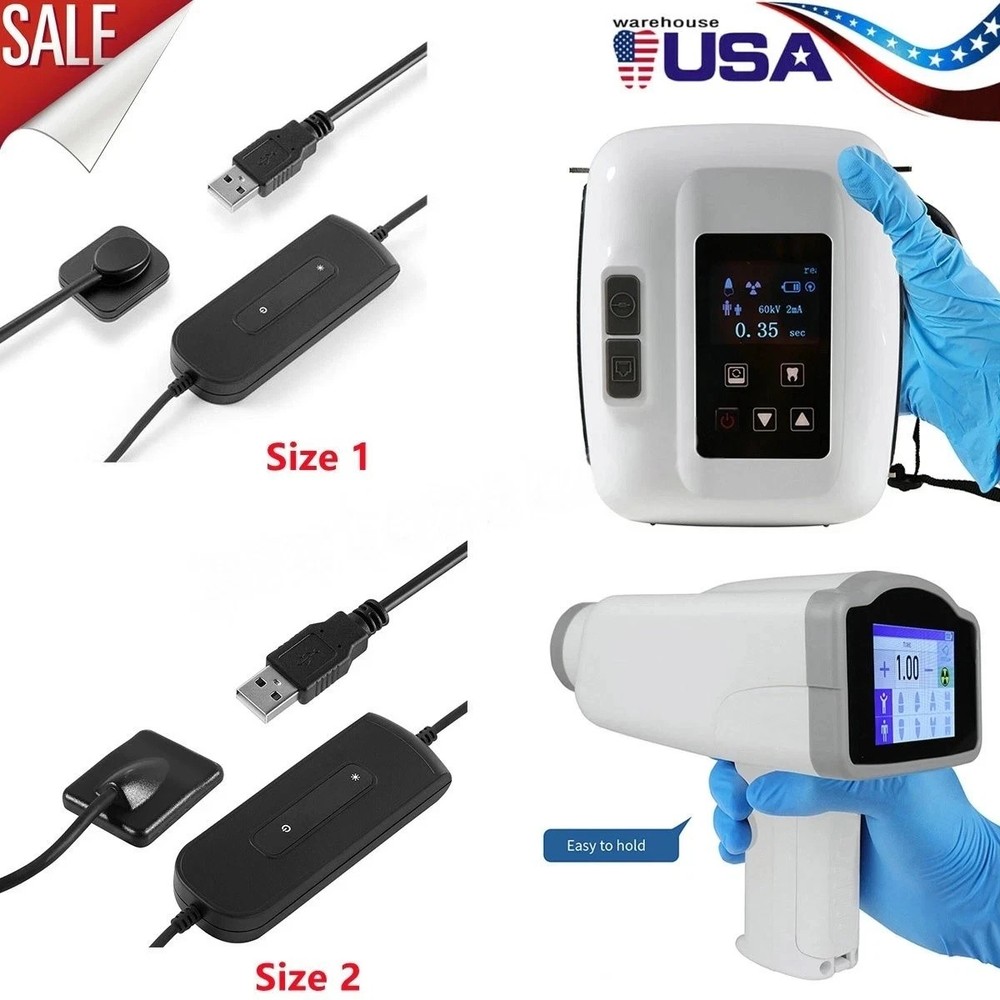 Dental X Mobile Unit Ray Digital Machine No Shield / Digital Sensor Size 1/2