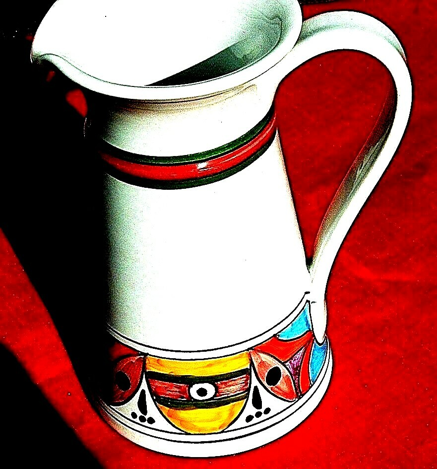 Deruta Ceramic Villaggio Pitcher 8in