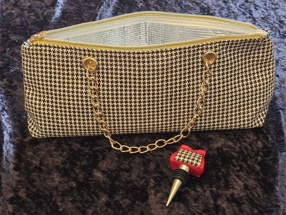 Houndstooth Wine Cooler Bag (D23)