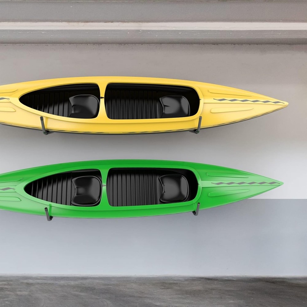 Versatile Wall Mount Kayak Holder - 6 Pack