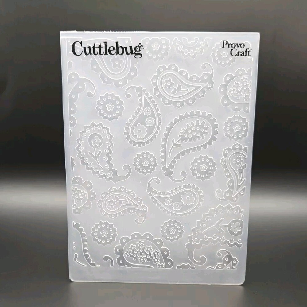 BOHO PAISLEY Cuttlebug Embossing Folder Flowers Dancy 70s 80s Pattern bb107