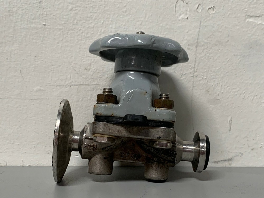 ITT CF3M H2 Diaphragm Valve w/ 1/2" Sanitary Fitting & 2" OD