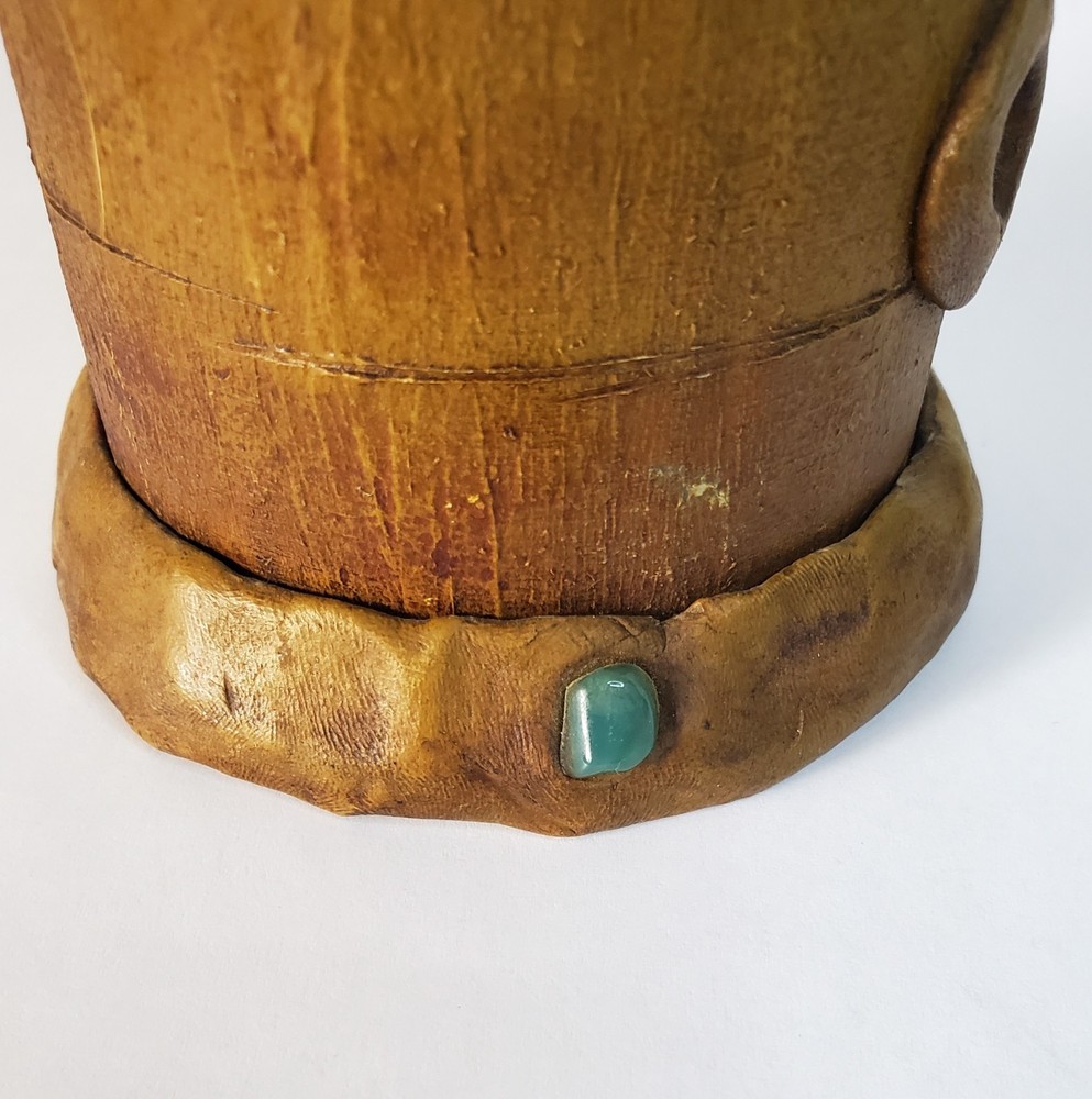 Handmade Monkey on Bamboo Incense Burner