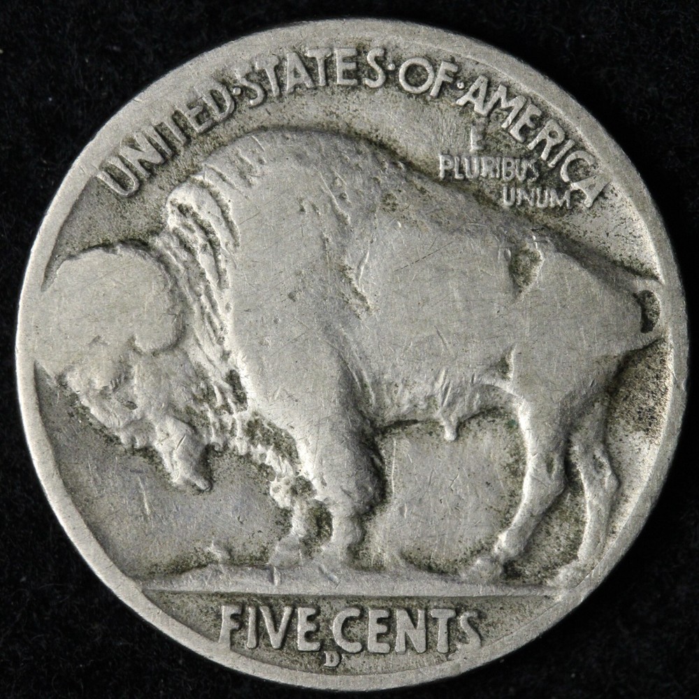 1917-D Buffalo Nickel FINE E146 SCA