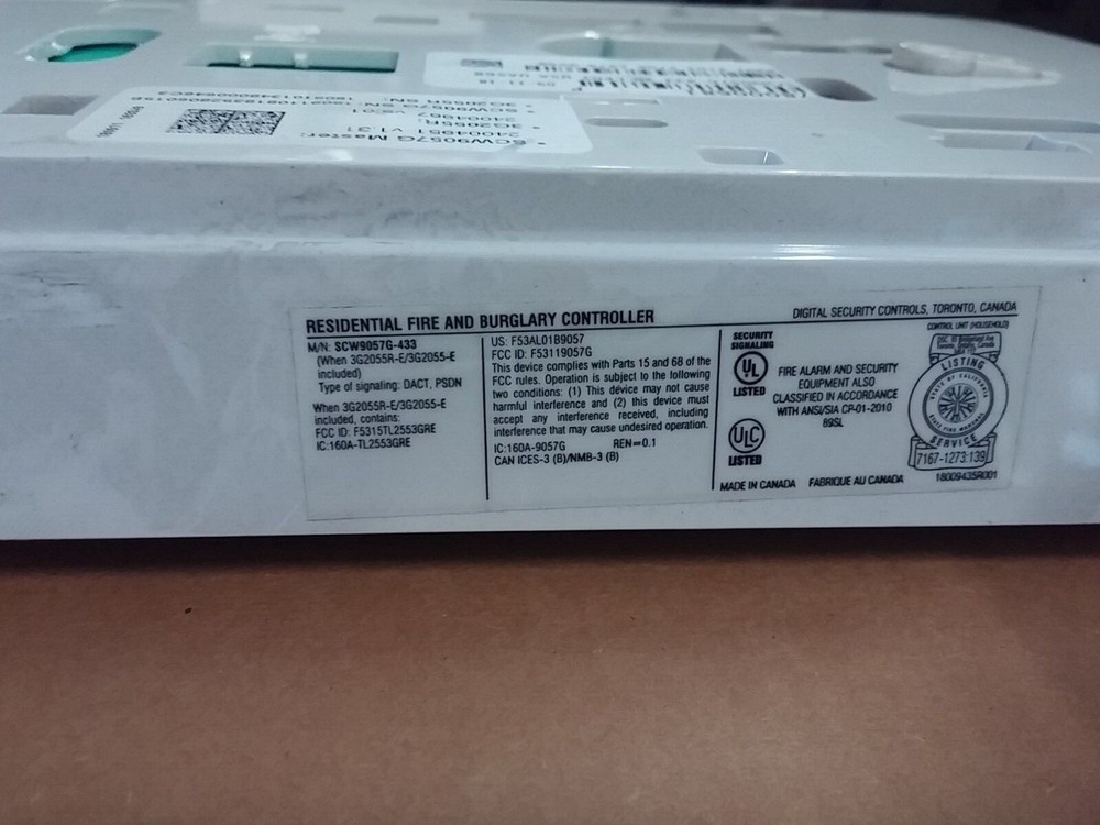 New DSC Impassa SCW9057G-433 Alarm Control Panel