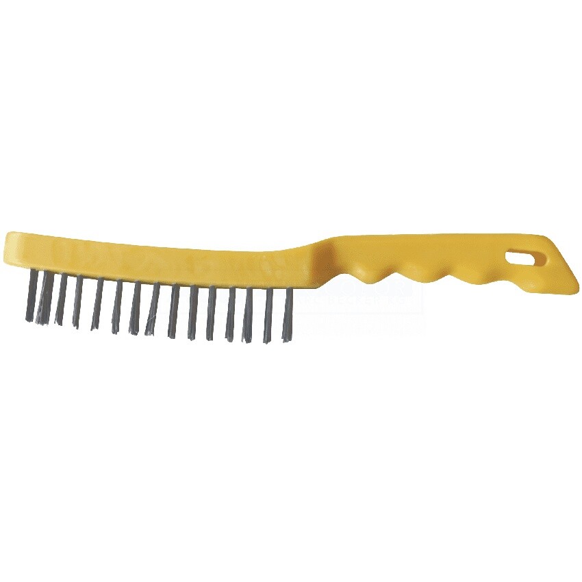 GYS 24 Stainless Steel Brushes - 4 Rows - Plastic Handle - 044272