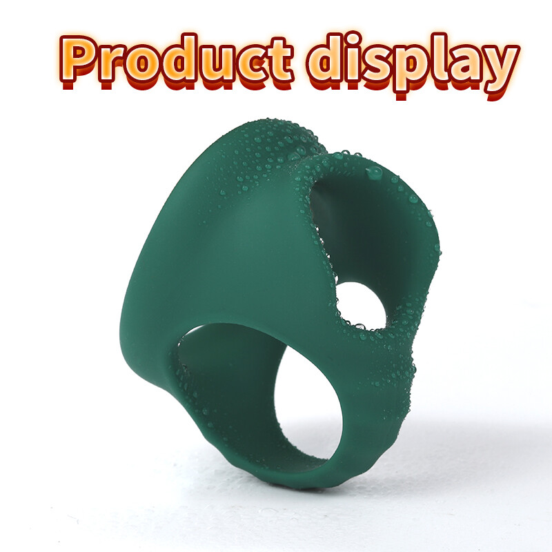 Silicone Ball Scrotum Stretcher Enhancer Squeeze Testicle Ring-Delay-Ejaculation