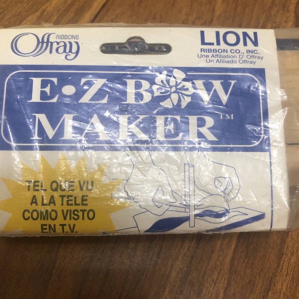 Vintage 1993 E•Z Bow Maker Holidays Make Bows USA Instructions Missing 1-Dowel