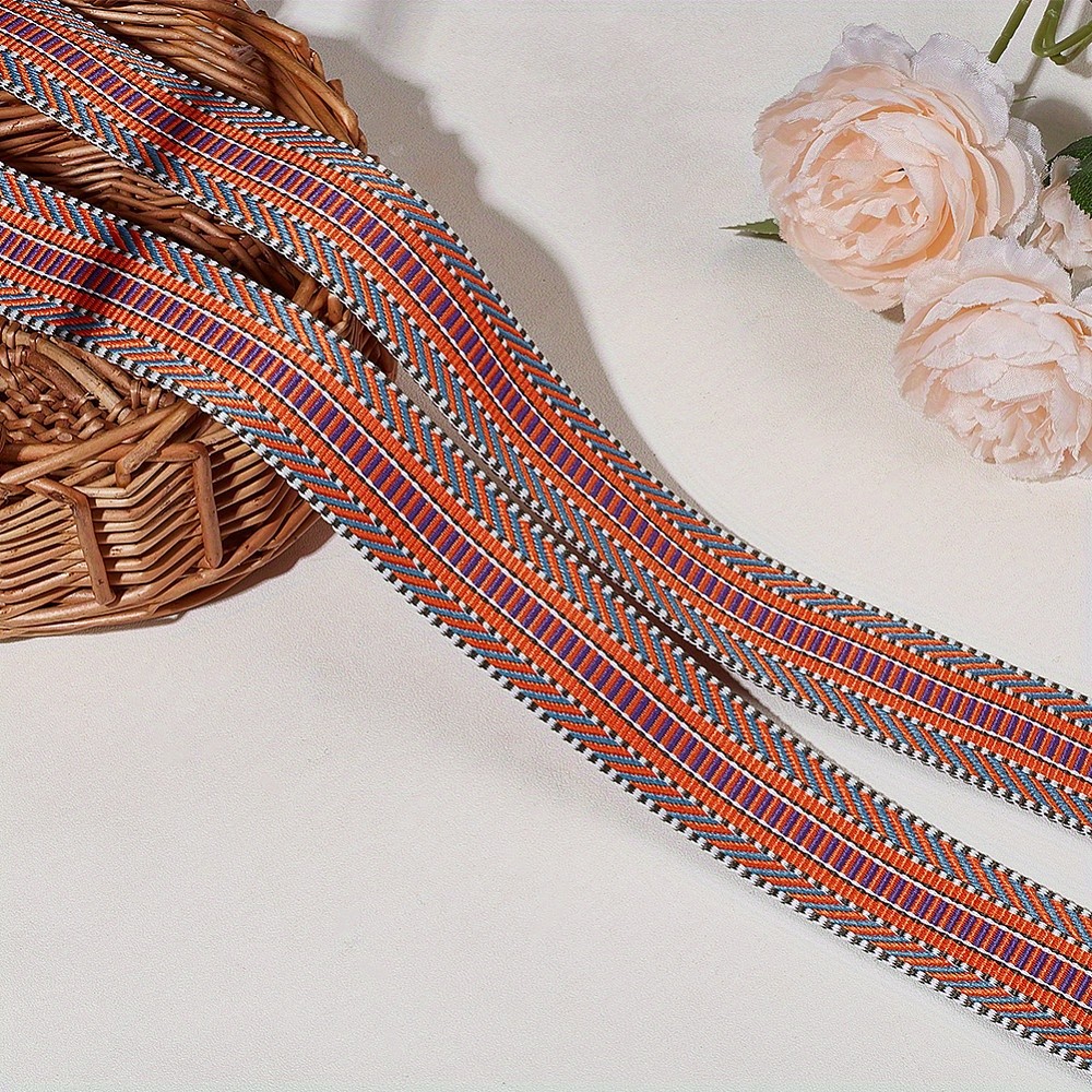 1roll 10yards/9.14m Dark Orange Polyester Webbing 38mm Webbing Polyester