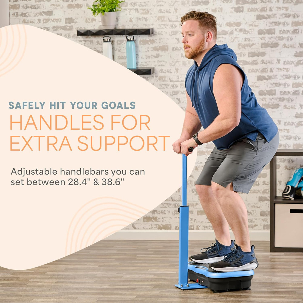 Trimlite Vibration Plate Exercise Machine with Handlebars – Whole Body Vibration