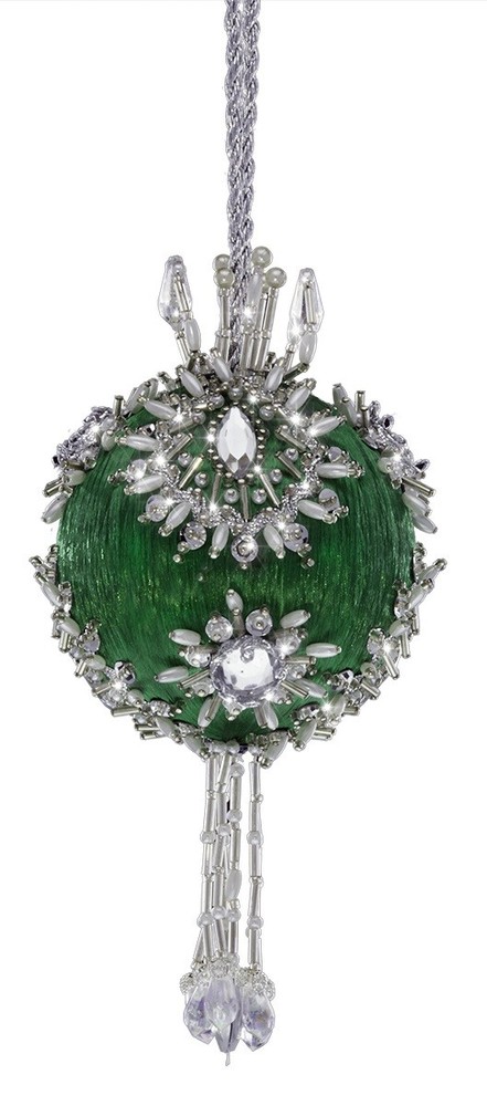 The Cracker Box Arabesque (Emerald Ball with Silver Accents)