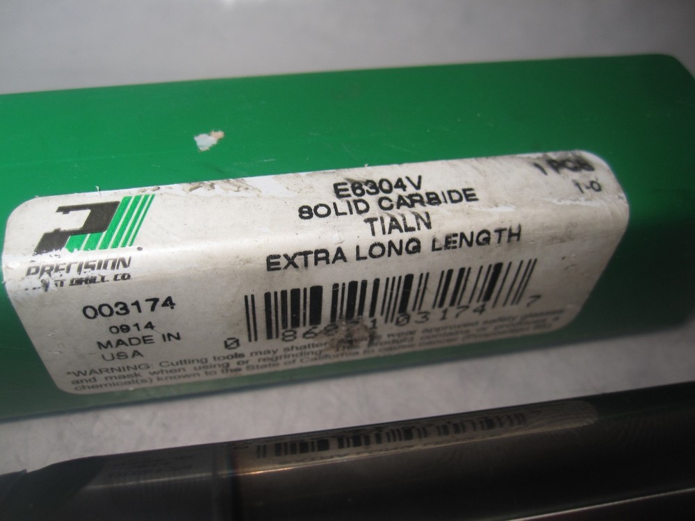 Solid Carbide Precision Twist Drill Square End Mill E6304V