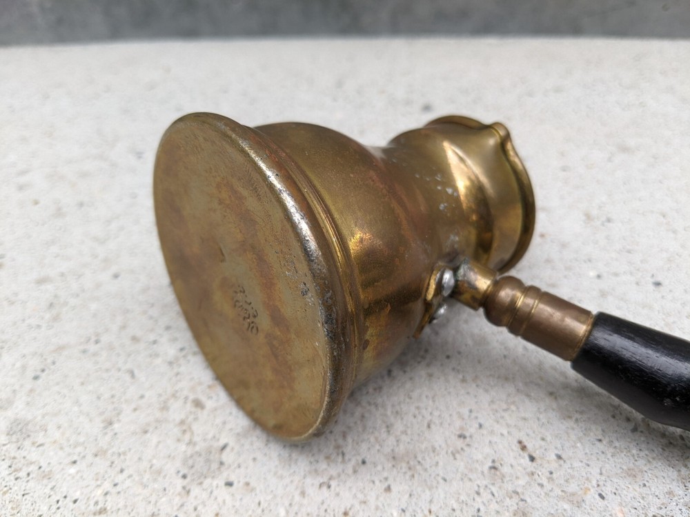 Vintage Turkish COPPER COFFEE POT Wood Handle