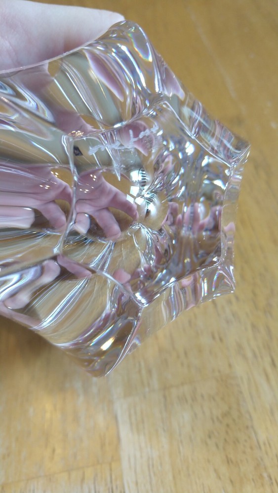 Orrefors Belle Pattern 4" Swedish Crystal Bowl