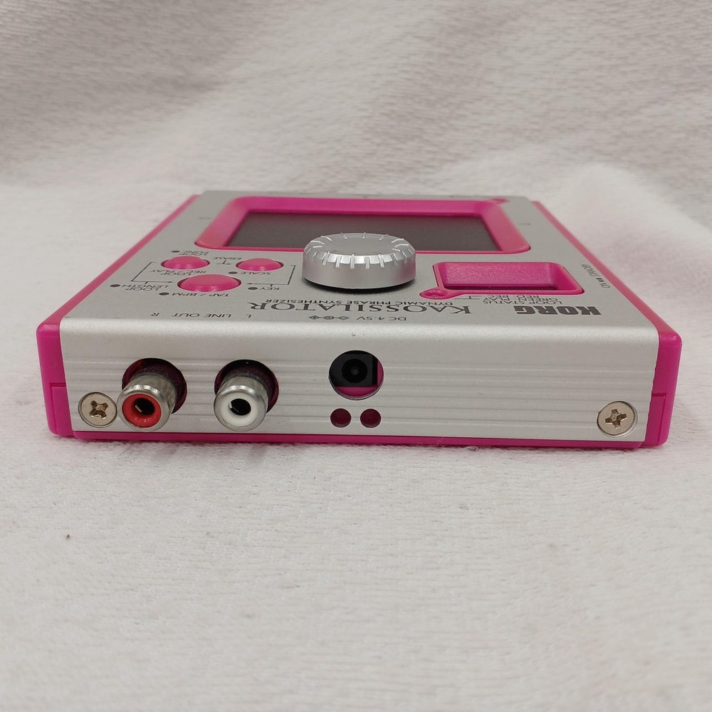KORG Kaossilator KO-1 Pink Dynamic Phrase Synthesizer Touchpad Tested Working