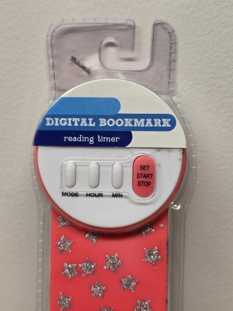 LCD Display Digital Bookmark Red Timer Needs New Battery