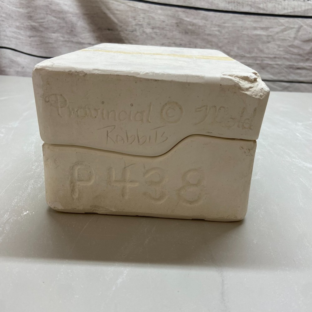 Ceramic Slip Casting Mold Bunny 2 Rabbits Provincial #P438